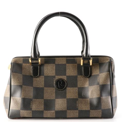 fendi small 2jours bag|Fendi checkerboard handbag.